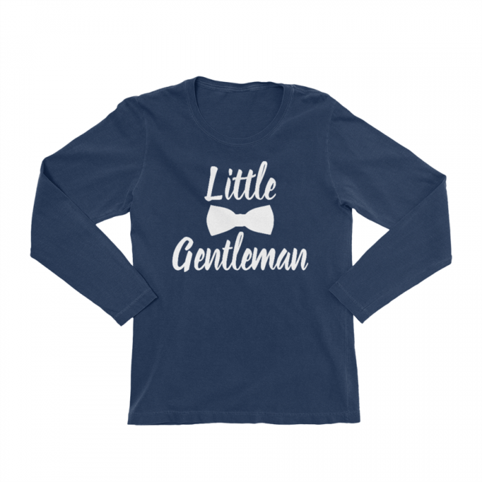KIDSBEE Chlapčenské Bavlnené Tričko Little Gentleman Granátové