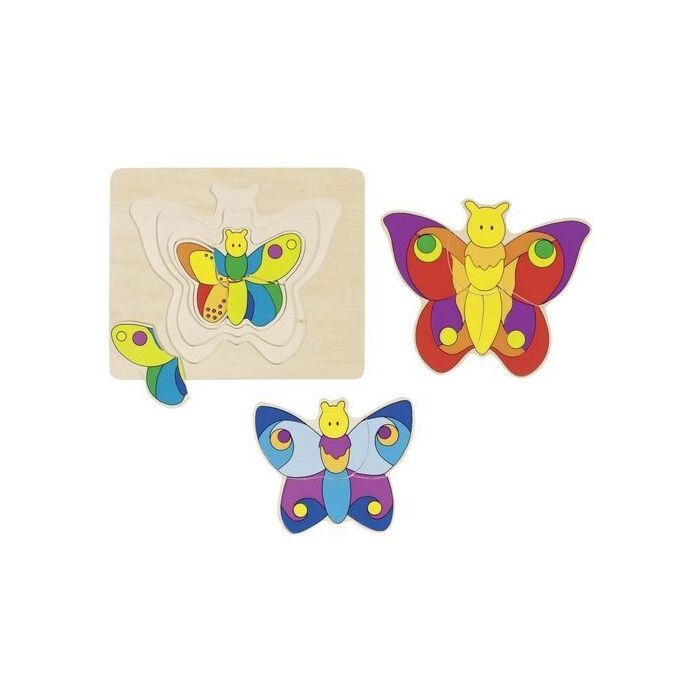 Goki Viacvrstvové Puzzle Motýlik