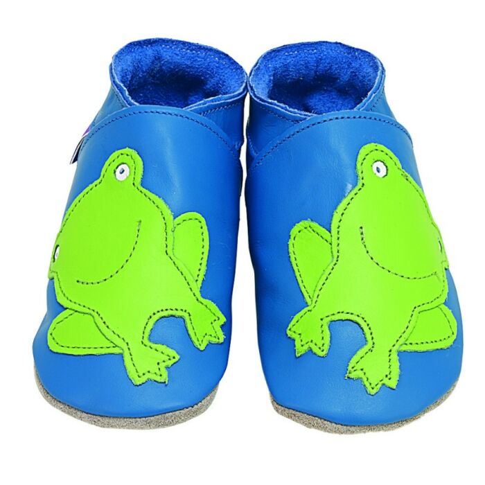 Starchild Chlapčenské Kožené Topánočky Froggie Blue