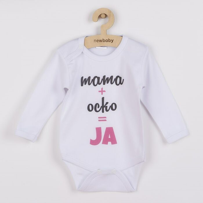 New Baby Body S Potlačou Mama Plus Ocko Rovná Sa Ja
