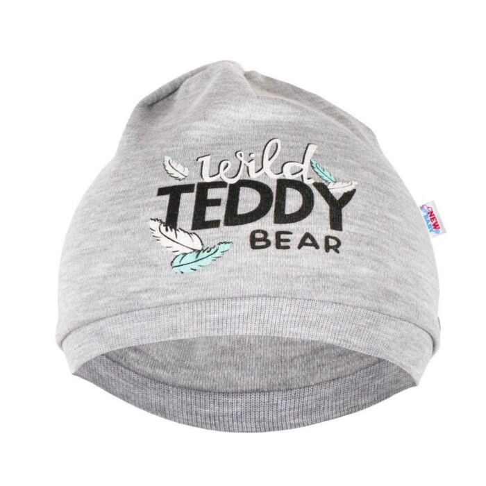 New Baby Dojčenská Bavlnená Čiapočka Wild Teddy