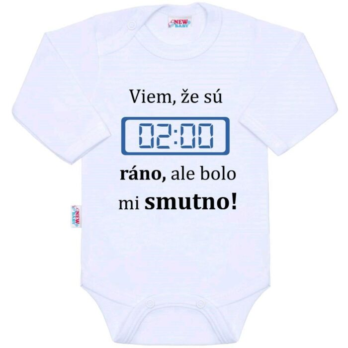New Baby Body Dlhý Rukáv 02:00