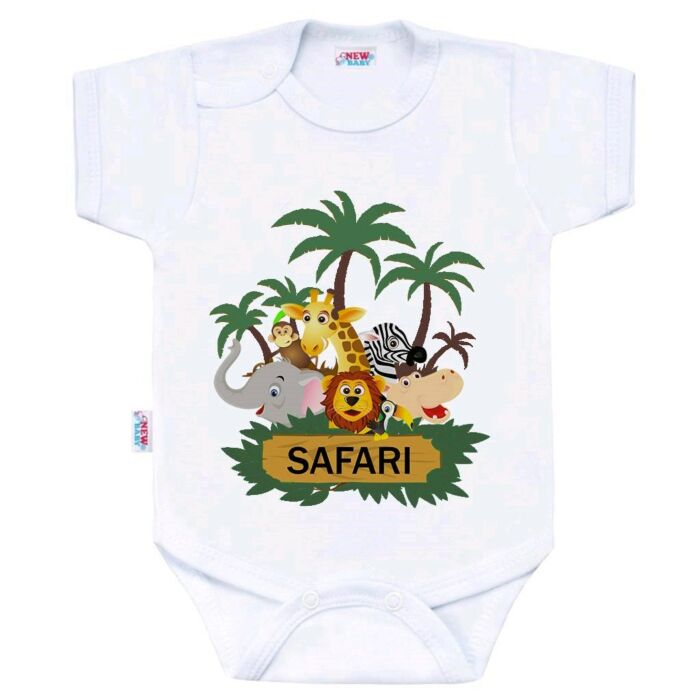 New Baby Body Krátky Rukáv Safari