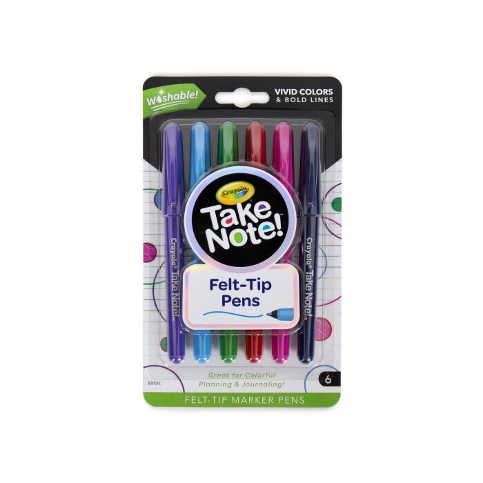 Crayola Zvýrazňovače Take Note 6 ks