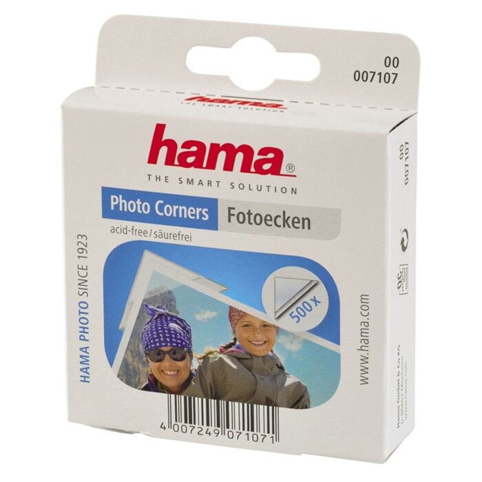 Hama Transparentné Samolepiace Fotorožky 500 ks