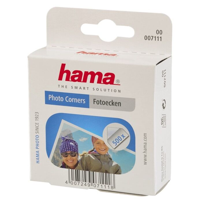 Hama Transparentné Samolepiace Fotorožky Viskóza/Papier 500 ks
