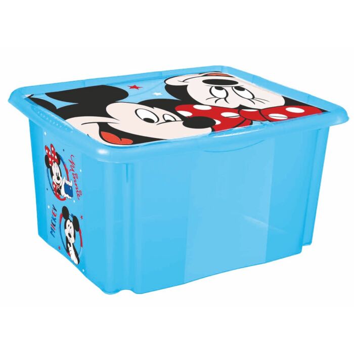 Keeeper Úložný Box S Vrchnákom Mickey Modrá Väčší 