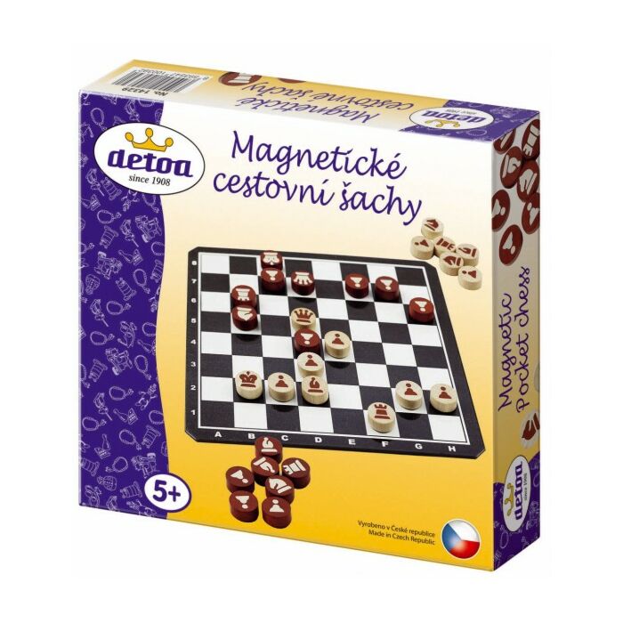Teddies  Magnetický Cestovný Šach - Spoločenská Hra V Krabici