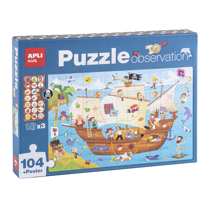 APLI Puzzle Objavujte Pirátsku Loď