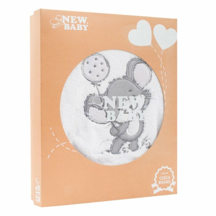 New Baby 14-Dielna Luxusná Dojčenská Súprava Little Mouse V EKO Krabičke