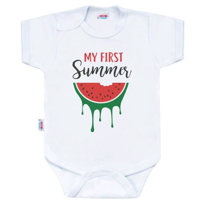 New Baby Body Krátky Rukáv My First Summer