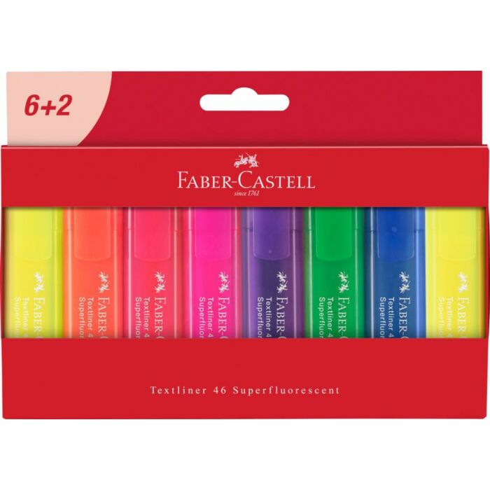 Faber Castell Zvýrazňovač Superfluo 6+2