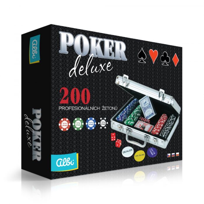 Albi Poker Deluxe Alu Kufrík 200x11.5g Chipsov