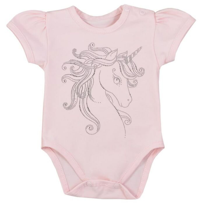KOALA Dojčenské Letné Body Unicorn Summer Ružové