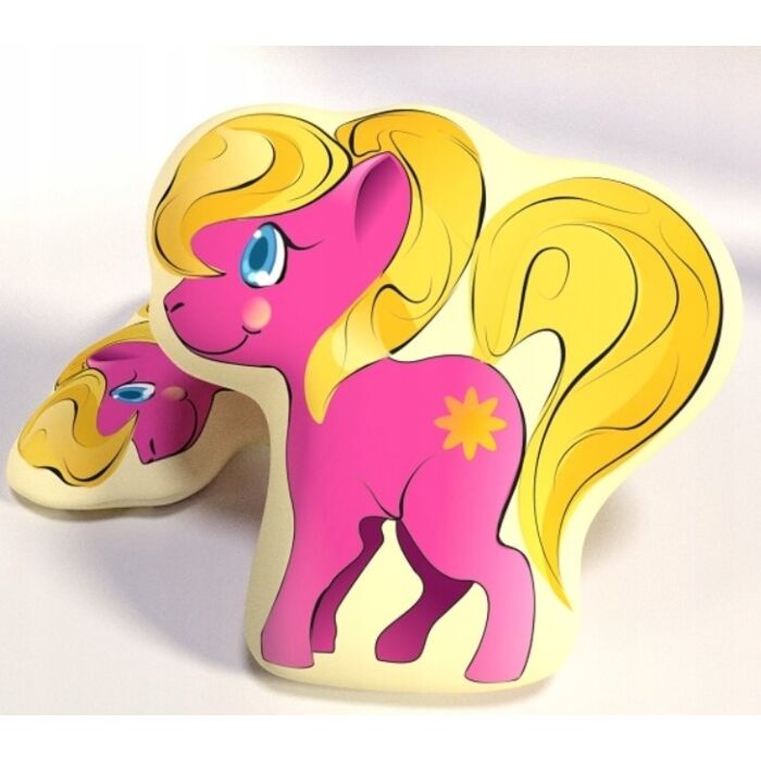 Carbotex Detský Dekoračný Vankúšik Little Pony - Ružová