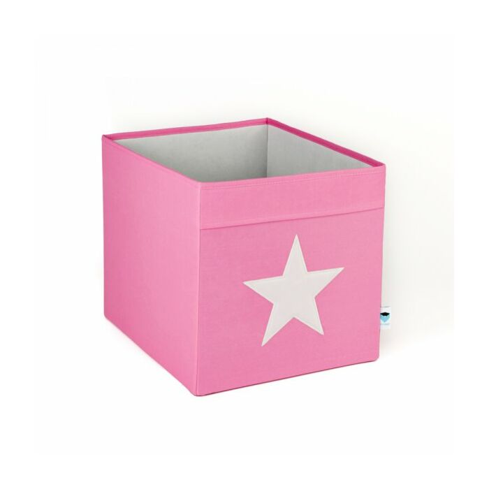 Love It Store It Veľký Box Na Hračky Ružový Biela Hviezda