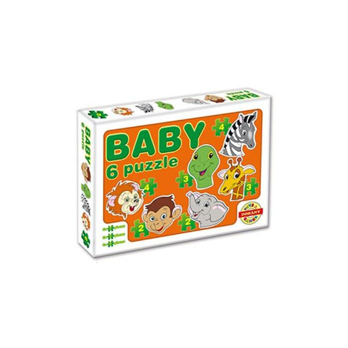 Dohany Detské Puzzle Baby Safari 6ks