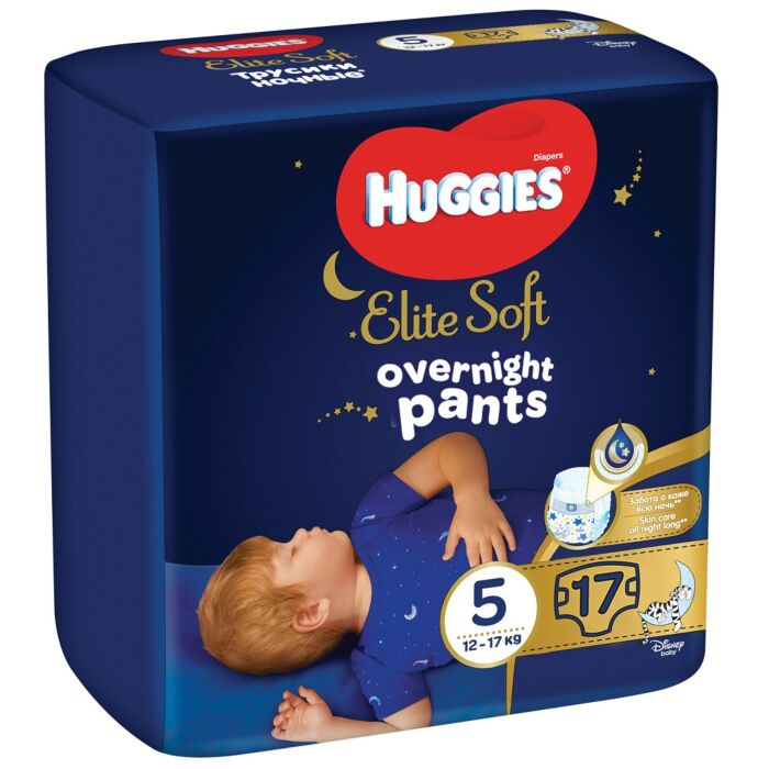 HUGGIES Elite Soft Pants OVN Nohavičky Plienkové Jednorazové 5 (12-17 kg) 17 ks