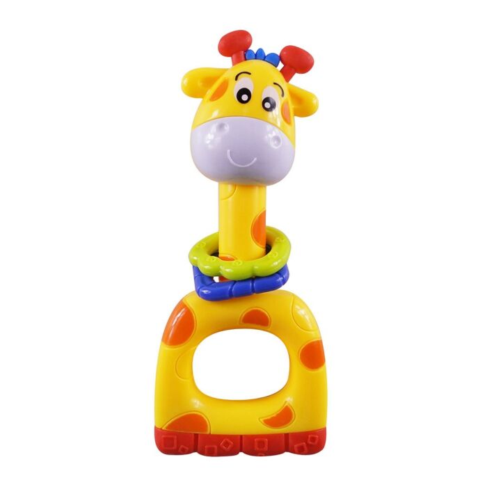 BABY MIX Detské Hrkálka Žltá Žirafa