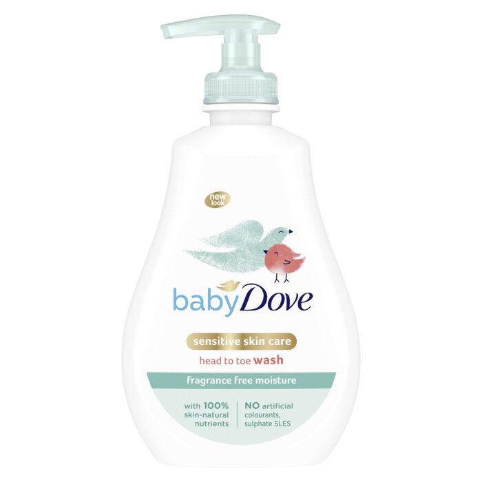 BabyDove Gél Umývací Na Celé Telo A Vlásky Sensitive 400 ml 