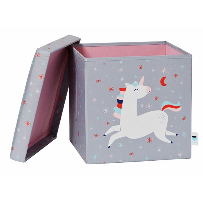 Love It Store It Box Na Hračky / Stolička Happy Kids - Unicorn