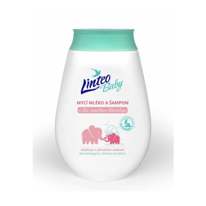 LINTEO Umývacie Mlieko A Šampón S BIO Nechtíkom Lekárskym