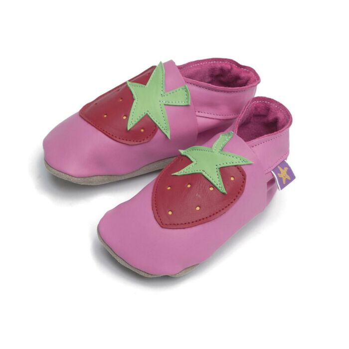 Starchild Dievčenské Kožené Topánočky Strawberry Pink