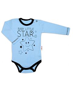  Body Modré Dlhý Rukáv Baby Little Star