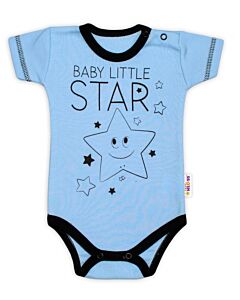  Body Modré Krátky Rukáv Baby Little Star