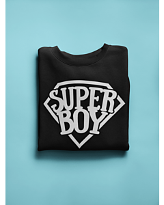  Štýlová Detská Chlapčenská Mikina Super Boy Čierna