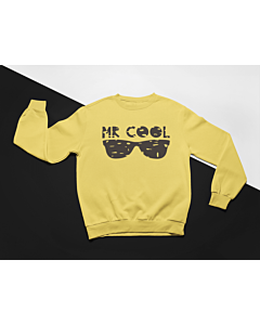  Štýlová Chlapčenská Tepláková Mikina Mr. Cool Žltá