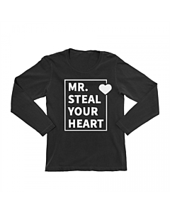  Chlapčenské Bavlnené Tričko MR. Steal Your Heart Čierne