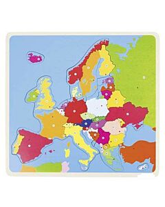  Drevené Puzzle Európa