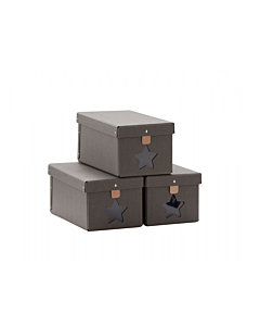 Krabice Na Topánky Grey 3 Kusy 