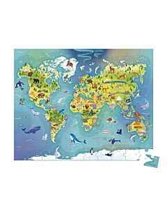  Puzzle Mapa Sveta V Kufríku 100ks