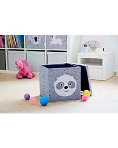 Úložný Box Na Hračky S Krytom Happy Kids - Panda