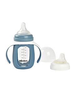  Dojčenská Fľaša Sklenená 2v1 210 ml So Silikónovou Ochranou