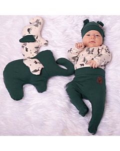  Dojčenské Bavlnené Polodupačky Bambi Zelená
