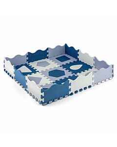  Penové Puzzle Podložka Ohrádka Jolly 3x3 Shapes Blue