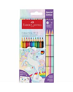  Unicorn Pastelky Colour Grip 10+3 Sparkle Set