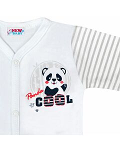  Dojčenské Celorozopínacie Body S Dlhým Rukávom Panda