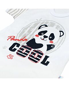 Dojčenské Body S Krátkym Rukávom Panda
