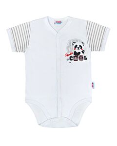  Dojčenské Celorozopínacie Body S Krátkym Rukávom Panda