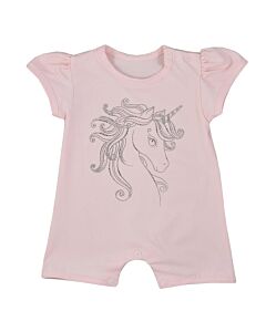  Dojčenský Letný Overal Unicorn Summer Ružový