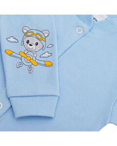  Dojčenský Kabátik Teddy Pilot Modrý