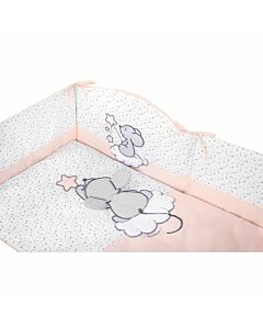  3-Dielne Posteľné Obliečky Cute Mouse Ružová