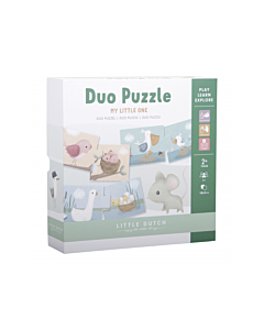  Duo Puzzle Kvety A Motýle