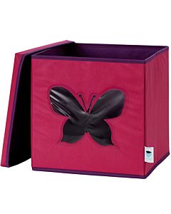  Úložný Box Na Hračky S Krytom A Okienkom Motýľ
