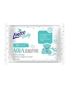  Detské Vlhčené Obrúsky Baby Aqua Sensitive 10 ks