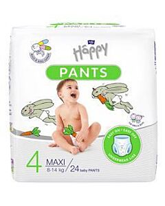  Happy Pants Maxi Jednorázové Plienky 8-14 Kg 24 Ks 